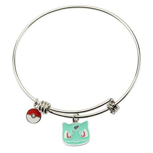 Pokemon Bulbasaur Stainless Steel Charm Bracelet